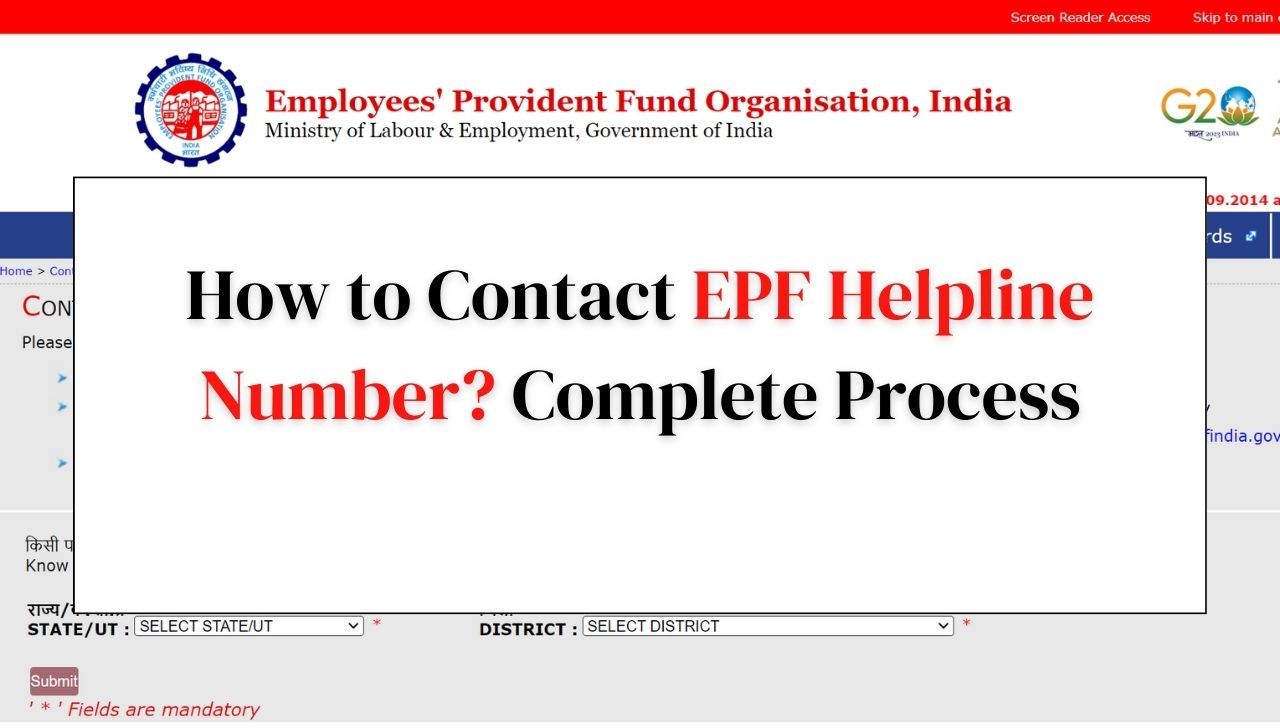 How to Contact EPF Helpline Number? Complete Process