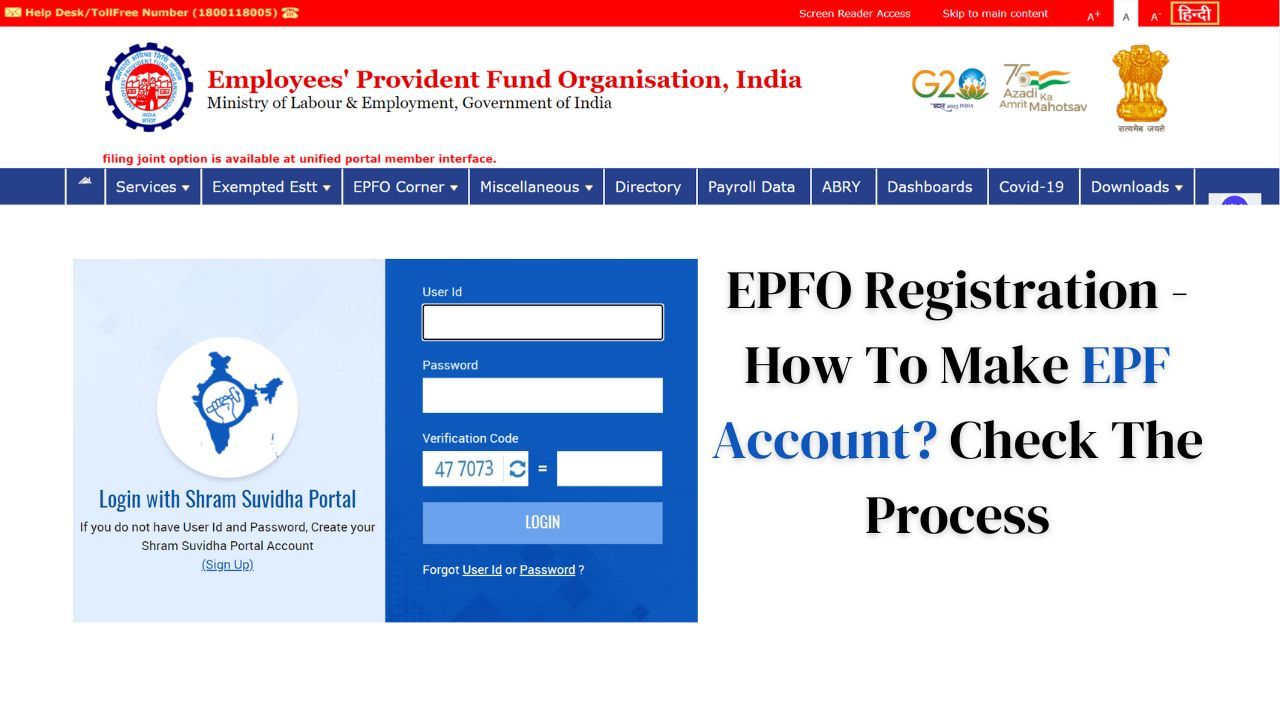 EPFO Registration - How To Make EPF Account? Check The Process